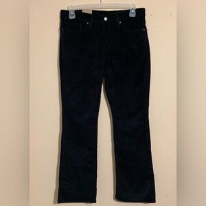 Levi’s 315 Shaping Bootcut Corduroy Black Jeans 32x30 NWT